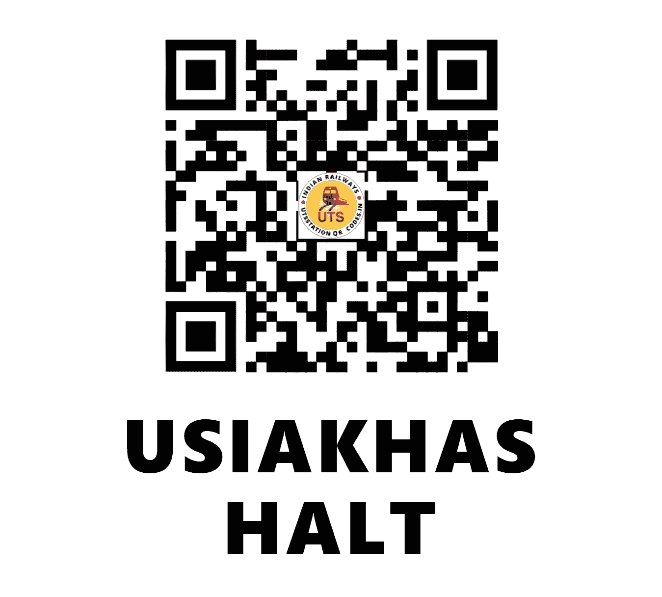 UTS QR Code for USIAKHAS HALT - USK - EC (UTTAR PRADESH)